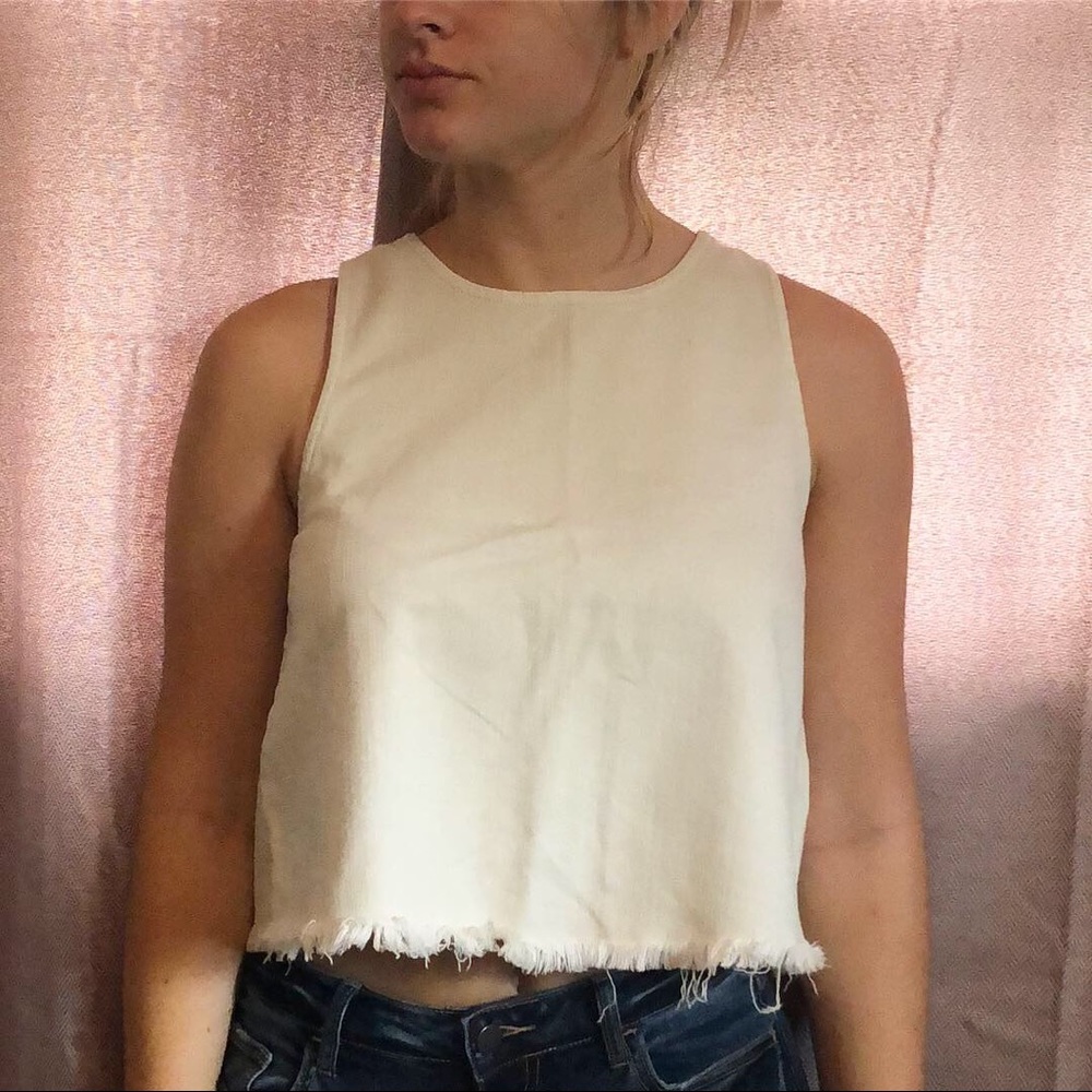 White tank top
